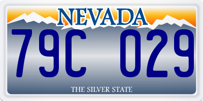 NV license plate 79C029