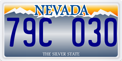 NV license plate 79C030