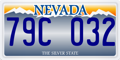 NV license plate 79C032