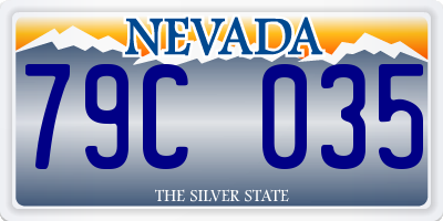 NV license plate 79C035