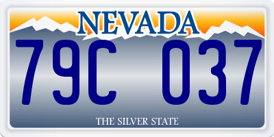 NV license plate 79C037