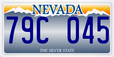 NV license plate 79C045