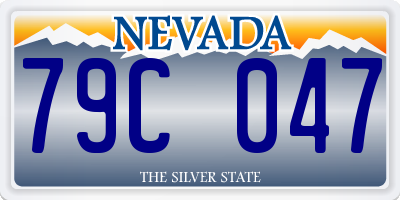 NV license plate 79C047