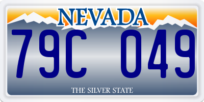 NV license plate 79C049