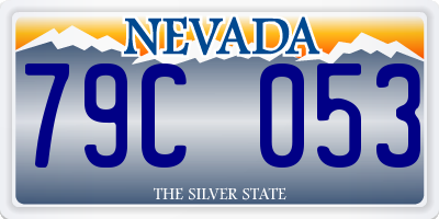 NV license plate 79C053