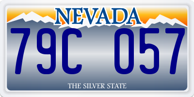 NV license plate 79C057