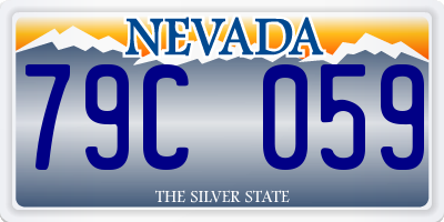 NV license plate 79C059