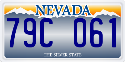 NV license plate 79C061