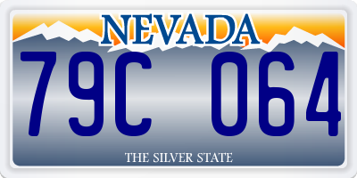 NV license plate 79C064