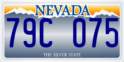 NV license plate 79C075