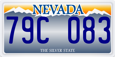 NV license plate 79C083