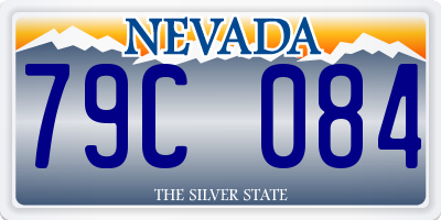 NV license plate 79C084