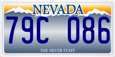 NV license plate 79C086