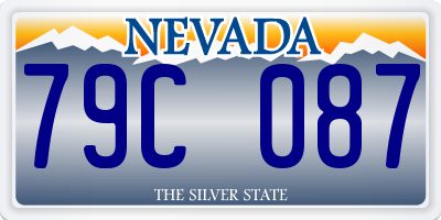 NV license plate 79C087