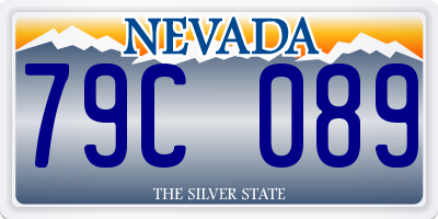 NV license plate 79C089