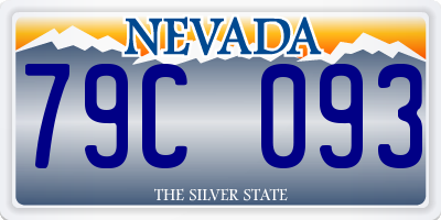 NV license plate 79C093