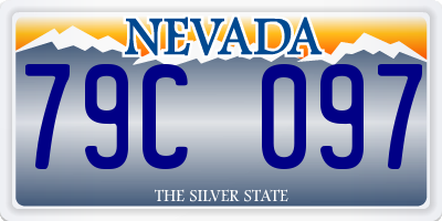 NV license plate 79C097
