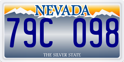 NV license plate 79C098