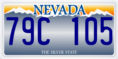 NV license plate 79C105