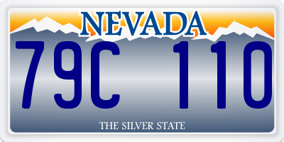 NV license plate 79C110