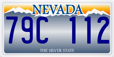 NV license plate 79C112