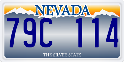 NV license plate 79C114