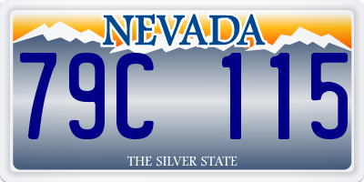NV license plate 79C115