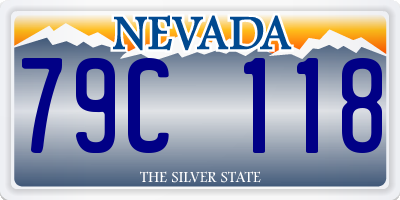 NV license plate 79C118