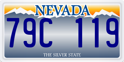 NV license plate 79C119