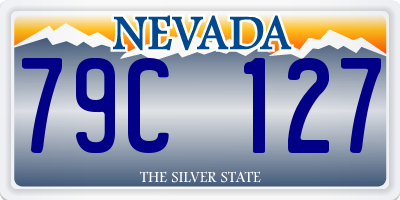 NV license plate 79C127