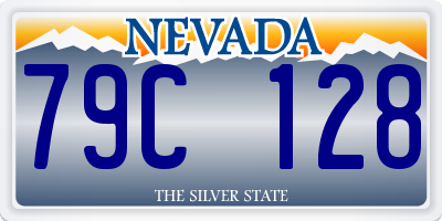 NV license plate 79C128