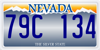 NV license plate 79C134