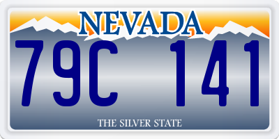 NV license plate 79C141