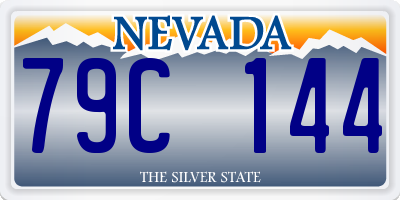 NV license plate 79C144