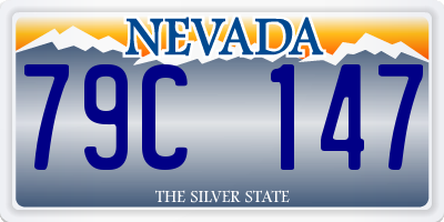 NV license plate 79C147