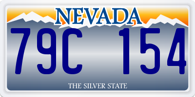 NV license plate 79C154