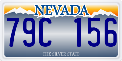 NV license plate 79C156