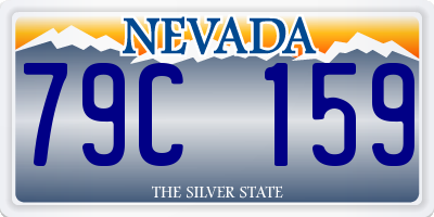 NV license plate 79C159