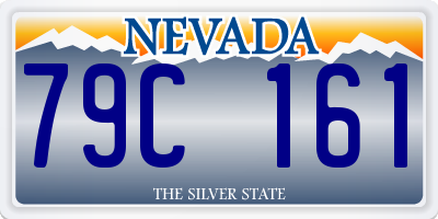 NV license plate 79C161