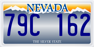 NV license plate 79C162