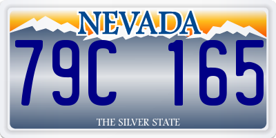 NV license plate 79C165