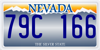 NV license plate 79C166