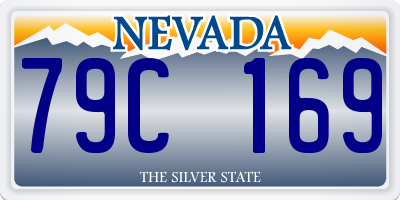NV license plate 79C169