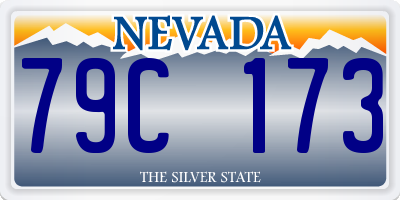 NV license plate 79C173