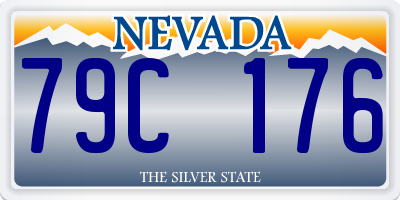 NV license plate 79C176