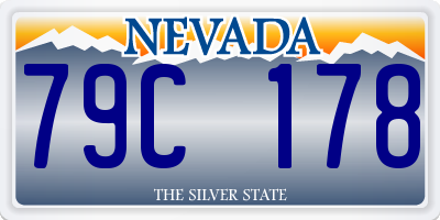 NV license plate 79C178