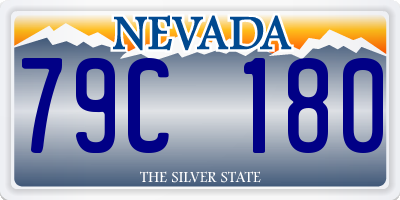 NV license plate 79C180