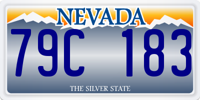 NV license plate 79C183