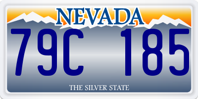 NV license plate 79C185