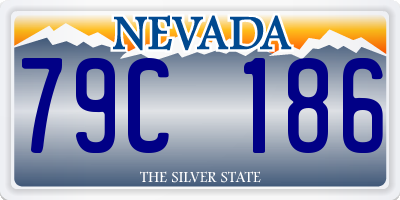 NV license plate 79C186